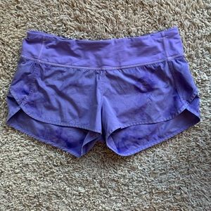 Purple lululemon shorts